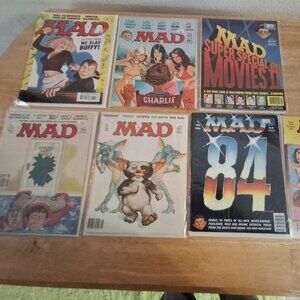 7 Vintage Mad Magazines in Sleeves HIGHER GRADES!